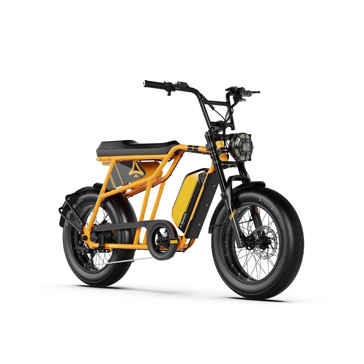 Cavet Air Fat Tire Electric Bike, 48V 250W Motor, 15.6AH Battery, 7-Speed Gears, Dual Seat, TFT Display, E-Bike for Men & Adults