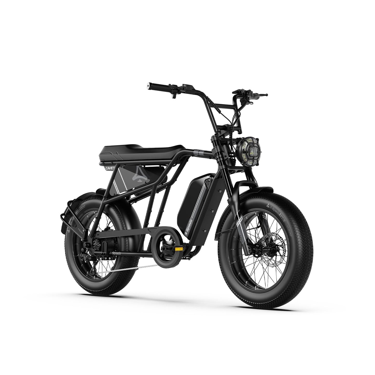Cavet Air Fat Tire Electric Bike, 48V 250W Motor, 15.6AH Battery, 7-Speed Gears, Dual Seat, TFT Display, E-Bike for Men & Adults