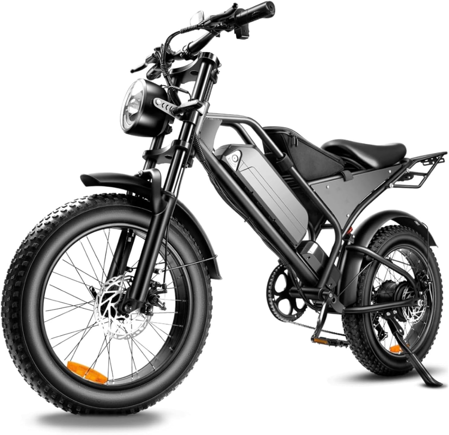 Electric Bike for Adults, 48V18.2Ah Removable Battery Ebike, Dual Shock Absorbers 20 Inch All-Terrain Tires Off-Road Electric Mountain Bike for Urban Commuting, Various Terrain