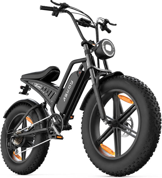 20" Fat Tire Electric Bike for Adults, 1500W Peak Motor E-Bike with 48V 15Ah Removable Battery, 60 Miles PAS Range, Dirt Electric Mountain Bicycles for Off Road and Commuting